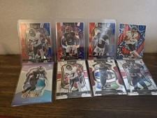 Atlanta Falcons - Bijan Robinson Blue And Red Shock - Lot Of 8 Cards