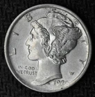 1920 Mercury Dime FB Full Bands - GEM BU