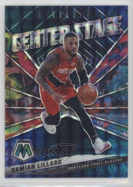 2020-21 Panini Mosaic Center Stage Damian Lillard #1 1u6