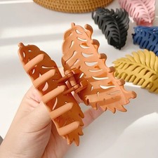 Big Hair Claw Clips 3.4" Non-Slip Big Square Matte for Women Girls, Strong