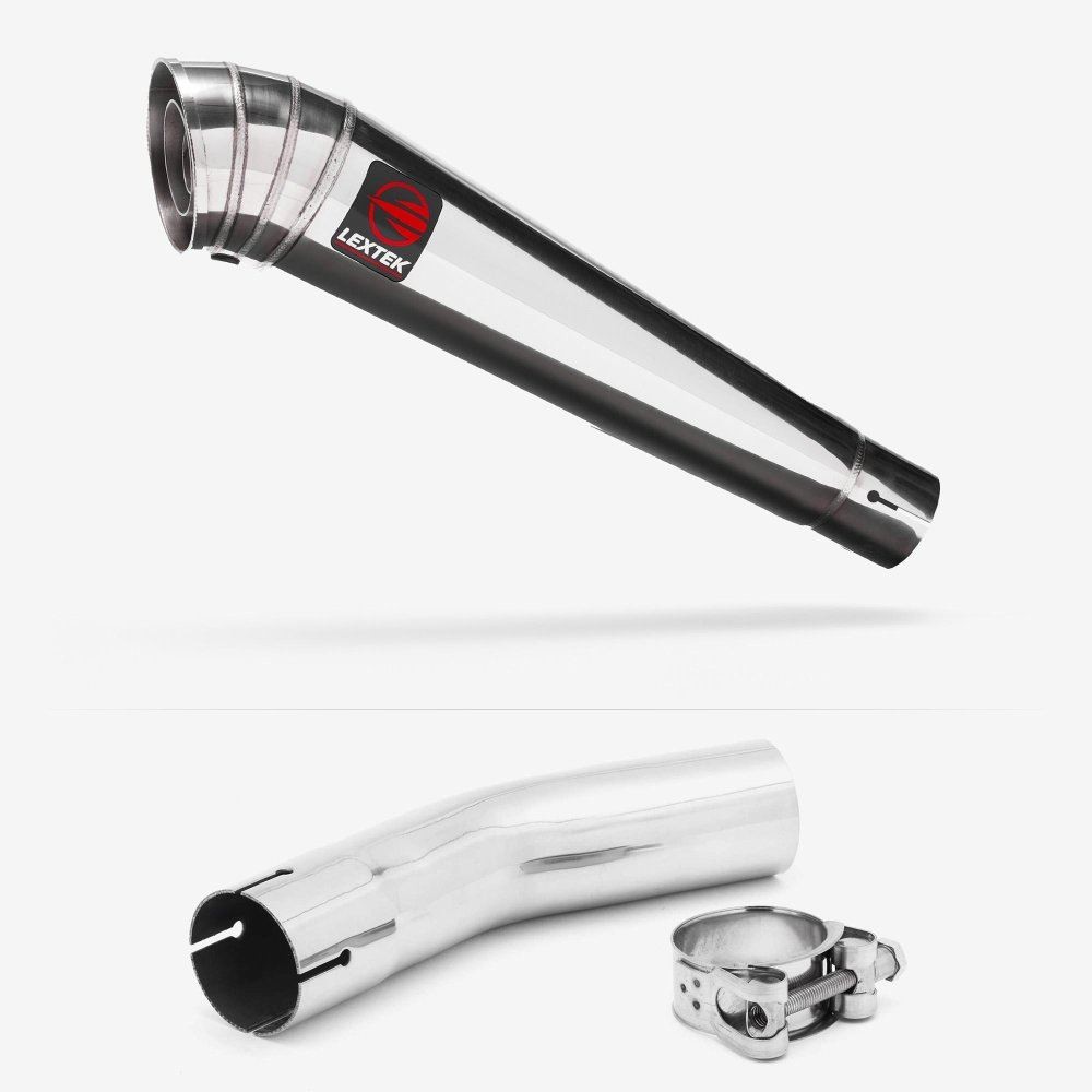 Lextek MP4 Megaphone Exhaust with Link Pipe for Lexmoto LXR 125 & 380