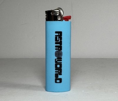 Travis Scott Astroworld Tour Merch Bic Lighter Sky Blue Black Logo Cactus Jack