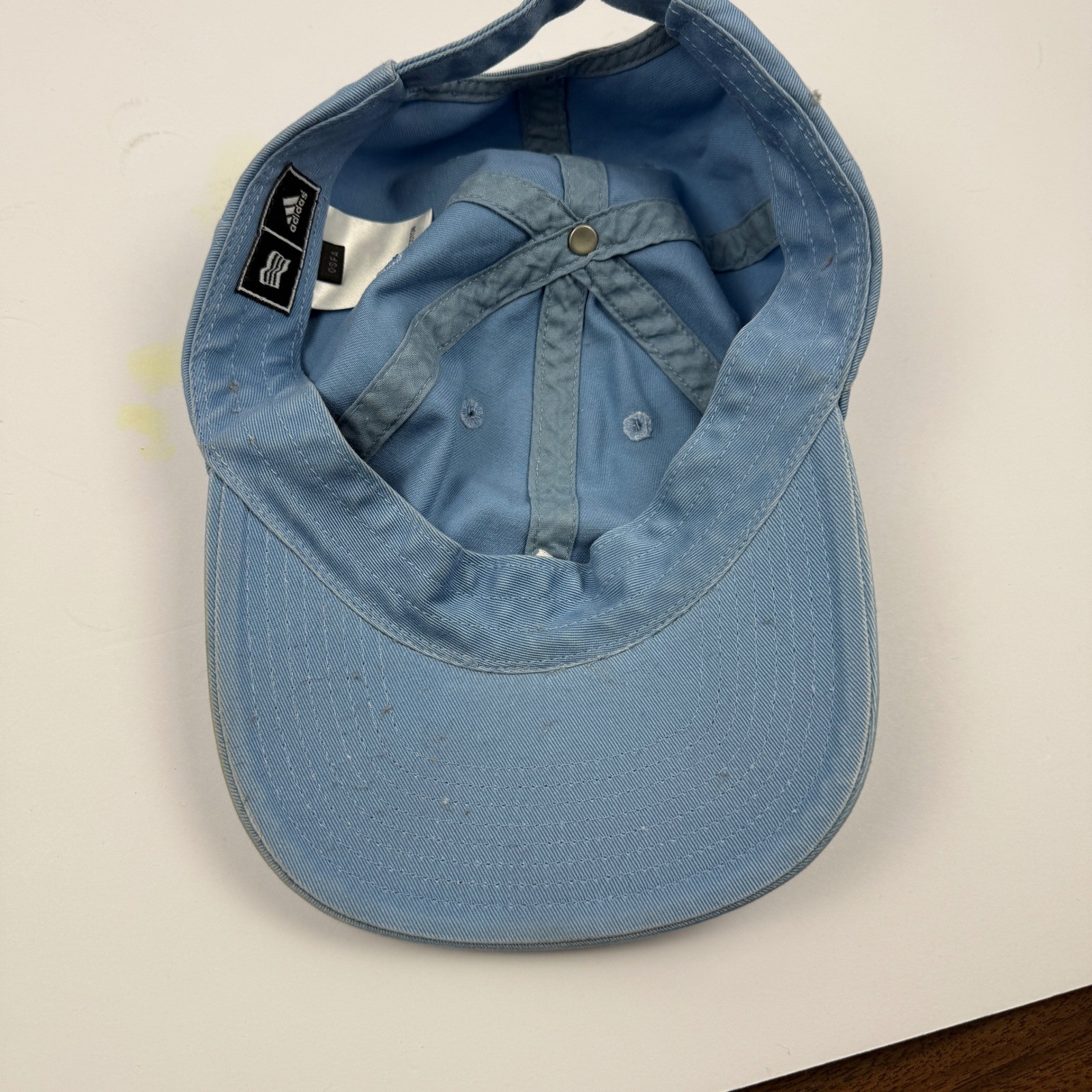 Adidas Hat Strapback Baseball Cap Light Blue Logo… - image 5