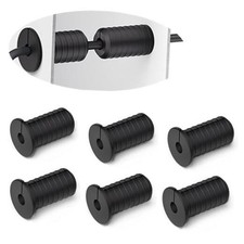 6 Pcs 3/4 inch Silicone Starlink Wall Grommets for Internet, thread Black