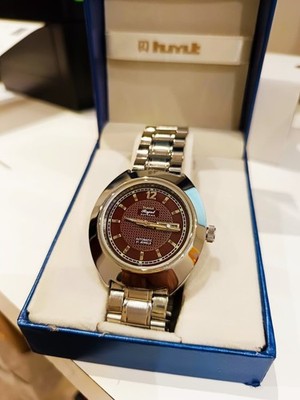 Hmt rajat automatic 21 jewels nos original day date rare vinatge watch for men