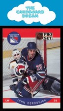 John Ogrodnick 1990-91 Pro Set #206 New York Rangers Hockey Card