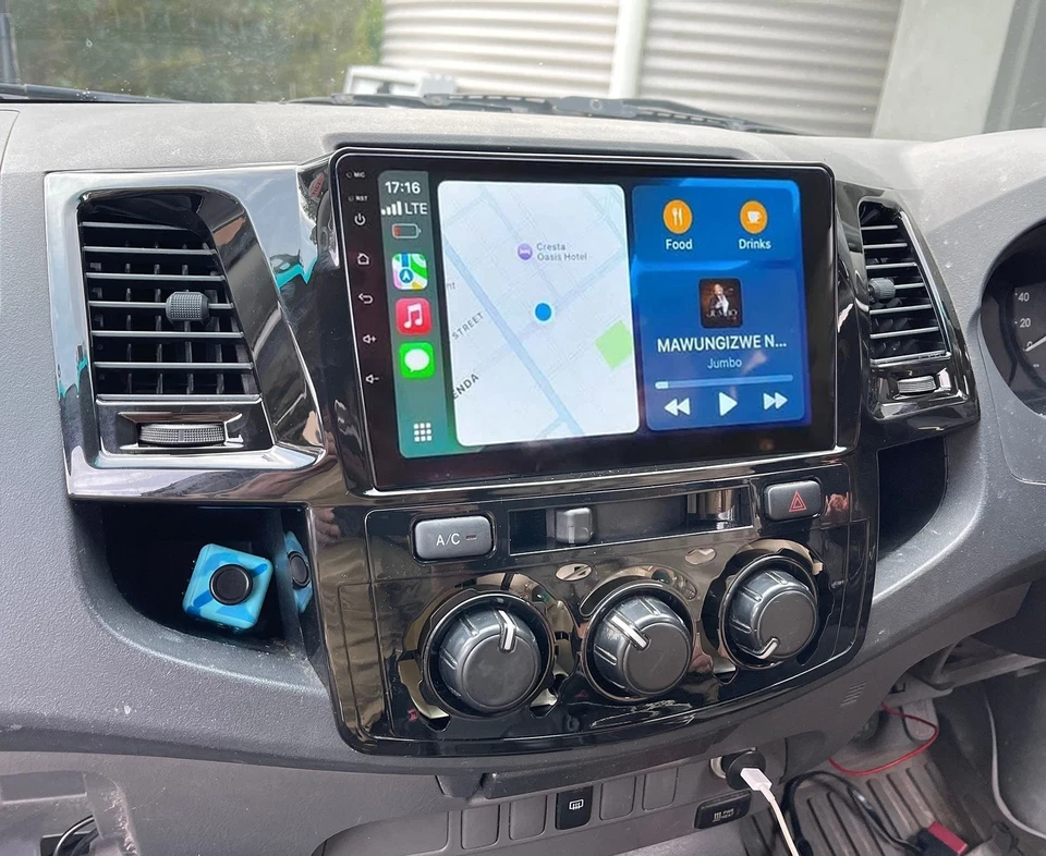 Radio unidad principal automática Android Carplay inalámbrica de 9"" para Toyota Hilux N70 2005-2014 Foto 4 de 4