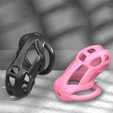 Male Chastity Cage Sissy Beginner Cobra Chastity Device Belt Cage Man Lock Rings