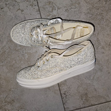 Keds "Kate Spade - New York" Womens 6 1/2 Glitter Sneakers Shoes WF57805