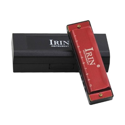 IRIN 10 Löcher 20 Tone G Key Tremolo Mundharmonika Mundorgel Blasinstrument
