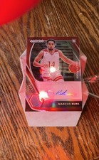 2021-22 Panini Prizm Draft Picks Draft Picks Autographs Marcus Burk #DPMBU Red 