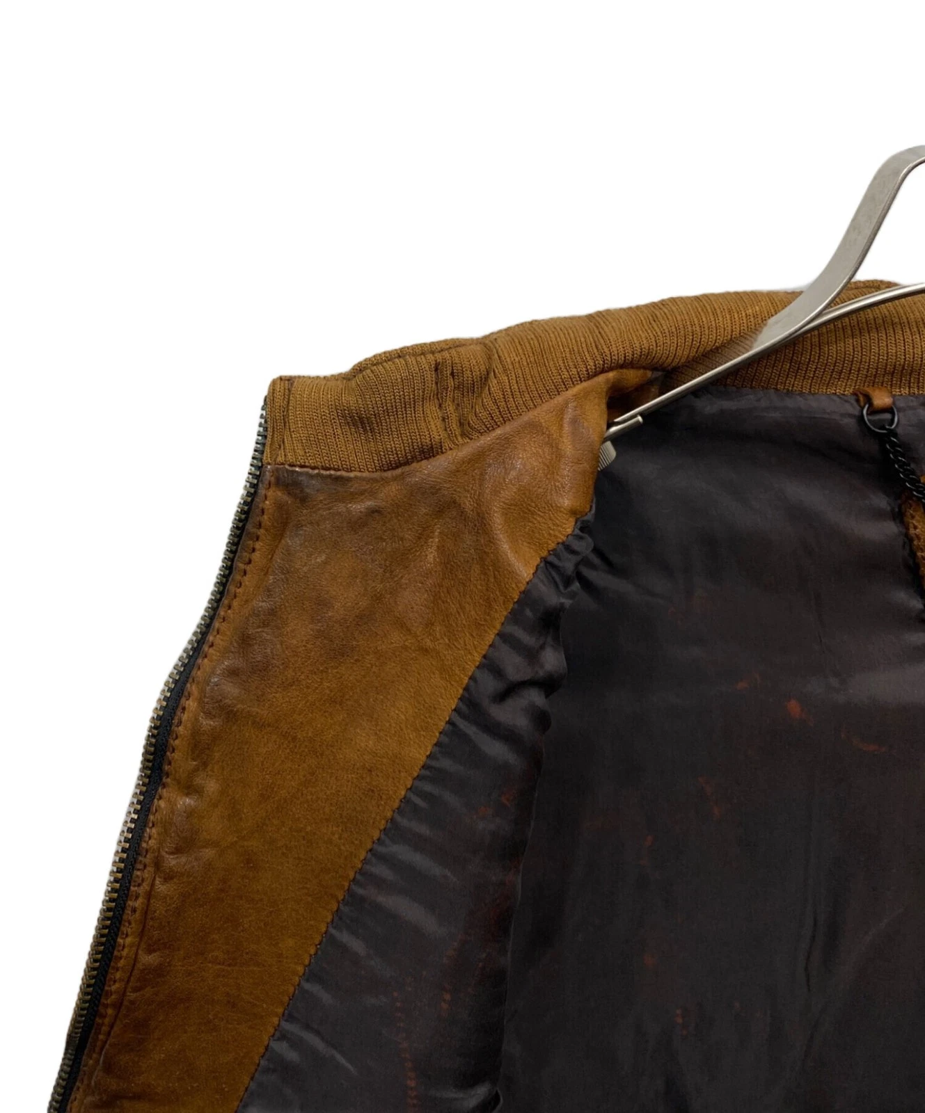 Schott Leather Jacket Men's Size M Brown image 5
