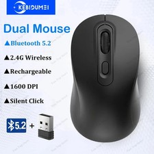 Wireless Mouse 1600 DPI Adjustable Rechargeab...