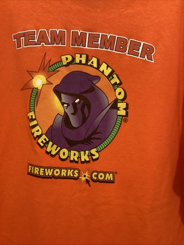 Fireworks Phantom Fireworks Team Member Orange 2XL Orange T Shirt