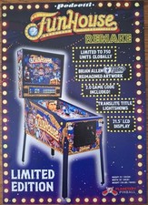FUNHOUSE REMAKE LE by PEDRETTI pinball flyer
