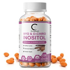 Myo-Inositol  D-Chiro Inositol for Hormone Balance for Women 120 Softgels