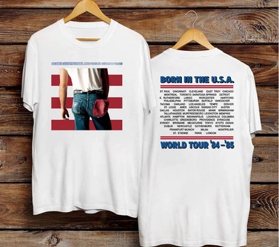 Bruce Springsteen Born in the USA World Tour '84-'85 2 Sided T-Shirt