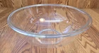 Vintage Pyrex # 326 4 Qt Text Block Logo Clear Borosilicate Glass Nesting Bowl