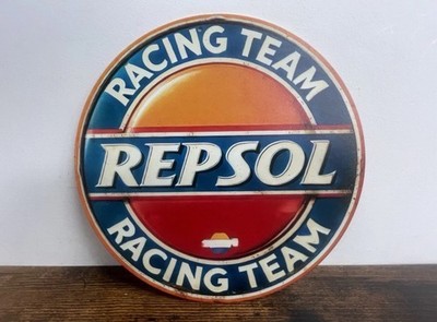 Blechschild RACING TEAM REPSOL Werbeschild Vintage Retro 20cm BAR Garage KELLER