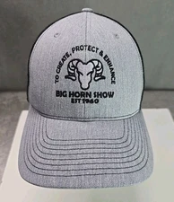 Big Horn Show hat gray black snapback create protect enhance cap volunteer