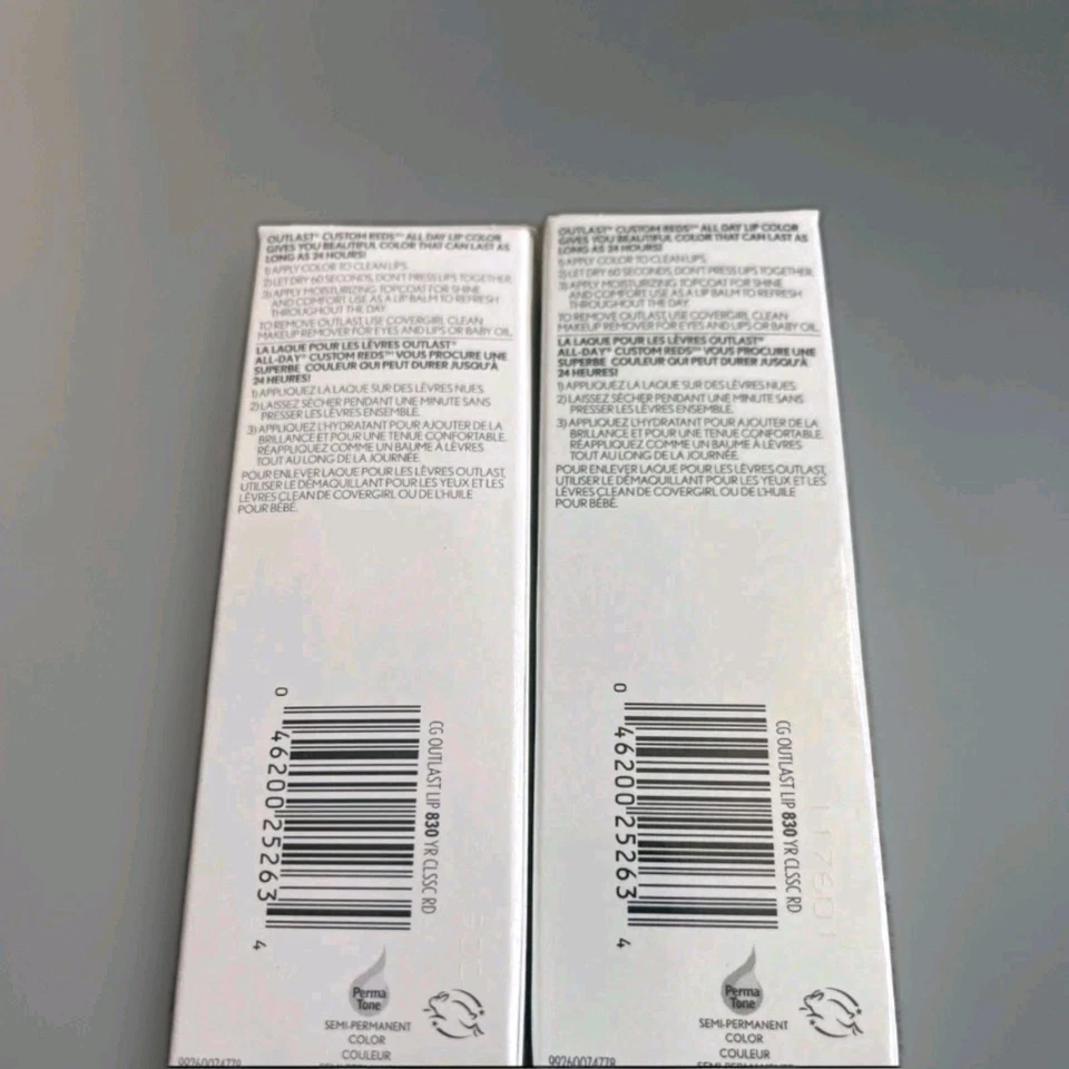 2 Pack: Covergirl Outlast All Day Lip Color #830 Your Classic Red New - Image 3 of 3