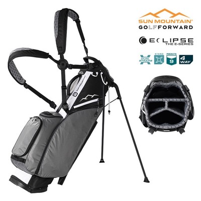 Sun Mountain Carry Bag - Eclipse Two-5 Lite 4-Wege Standbag - Black Nickel White