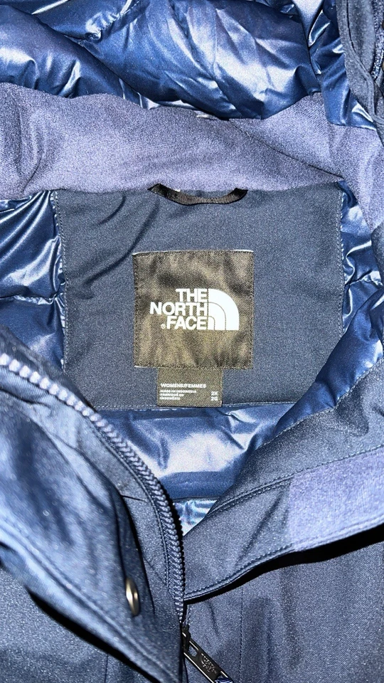 Brand New The North Face Arctic Parka Coat 600 Down Fill  Women’s 2XL Navy TNF - Image 3 of 4