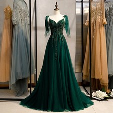Luxurious Dark Green Mother of The Bride Ball Gown Evening Dress Party Ball Gown