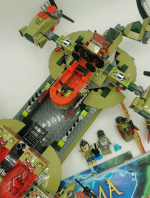 Lego Cragger's Command Ship 70006 Legends of Chima 100% Complete Set Crocodiles