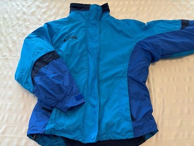 Vintage 90s Columbia Bugaboo 3 in 1 Jacket Coat Womens S Blue