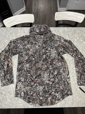 ?? Asio Hybrid Hooded 1/2 Zip Camo Hunting Pullover Size XL??