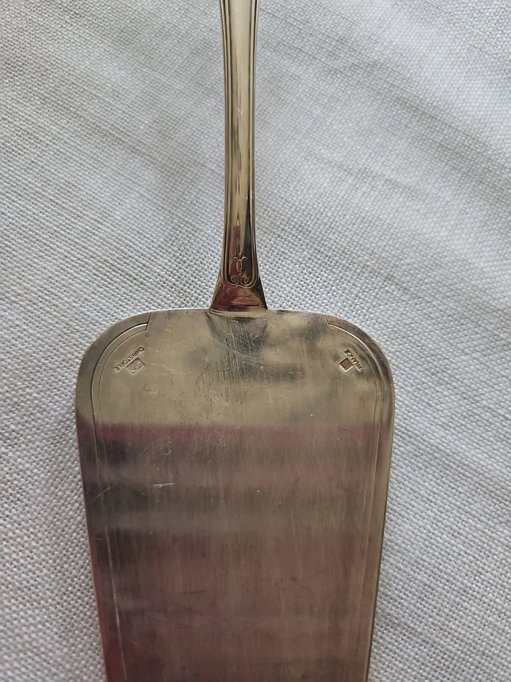 Servidor de tartas vintage Christofle Malmaison plateado 10,5" Foto 3 de 4