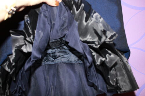 LOUIS VUITTON Falda Lápiz Plisada Lana Marina Mohair w/Black LV 40 Sm 3/4 RUNWAY! - Imagen 7 de 12