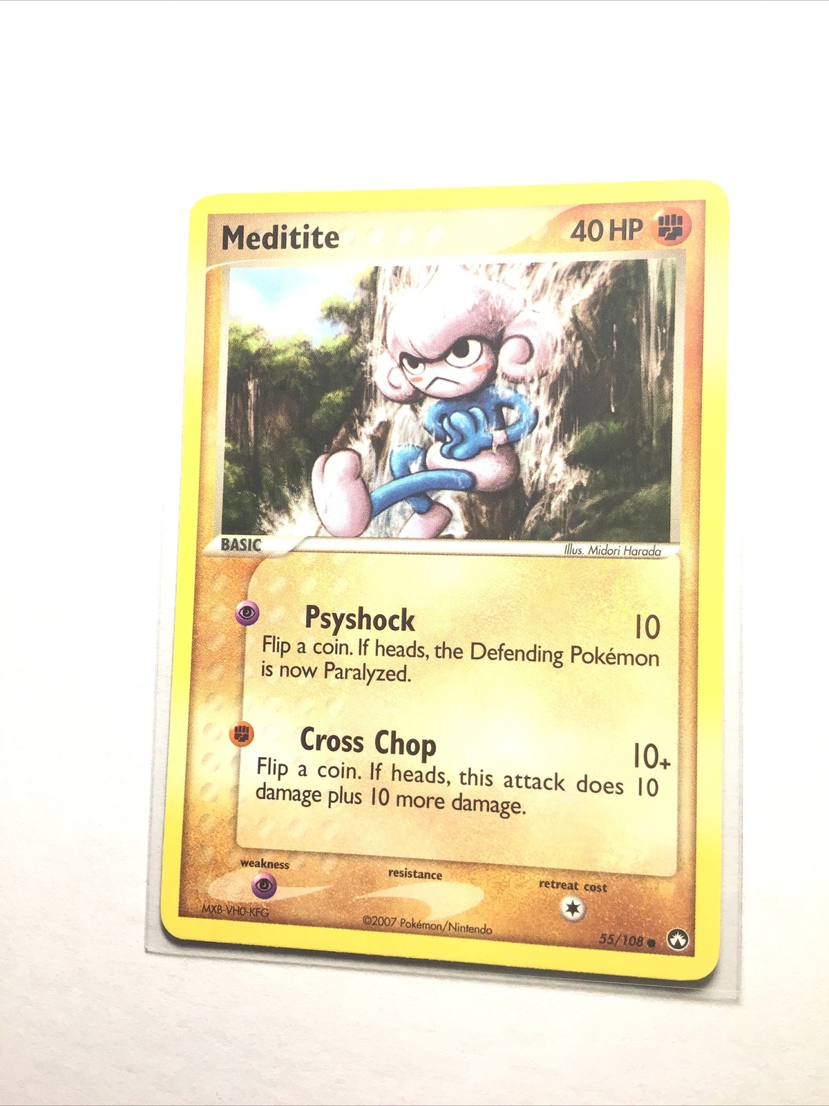MEDITITE - 55/108 - Power Keepers - Pokemon Card - NM