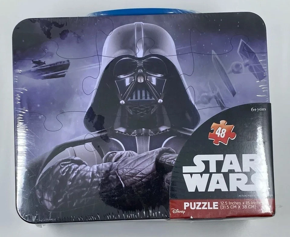 PUZZLE DISNEY STAR WARS DARTH VADAER CAJA DE METAL EN RELIEVE 48 PIEZAS NUEVO Foto 2 de 4