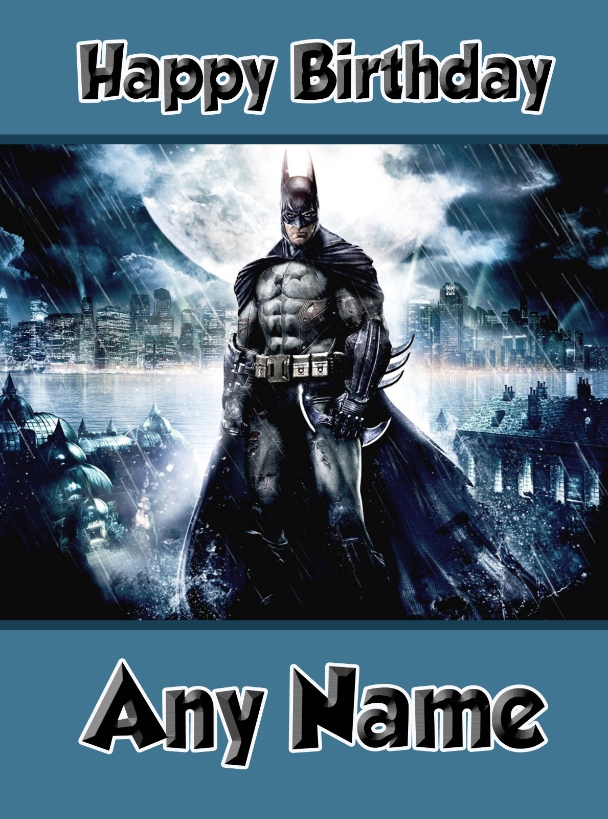 Batman - Personalised Birthday Card Son Grandson Nephew Dad Boy