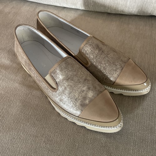 Donald J Pliner Beliz-RZ Damen-Flats goldfarben Größe 9M