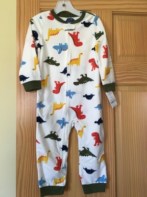 carters footless fleece pajamas