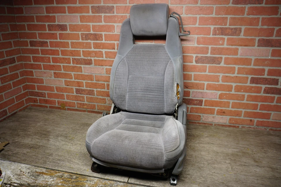 TOYOTA SUPRA 1990 GRIS ASIENTO DELANTERO IZQUIERDO LADO DEL CONDUCTOR COJÍN REPOSACABEZAS OEM Foto 2 de 4