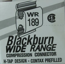 Blackburn WR189 #2 H Tap Aluminum Compression Connector Box of (25)