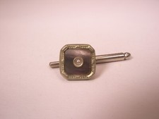 SINGLE 1 3/8 Gray Square Mother of Pearl Vintage Formal Tuxedo Shirt Stud c136