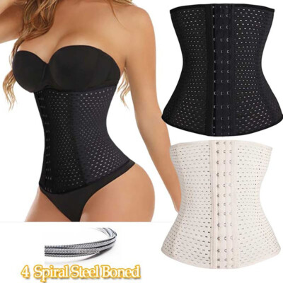 Shaperx Waist Training Corset Women's Steel-Boned Mesh Corset