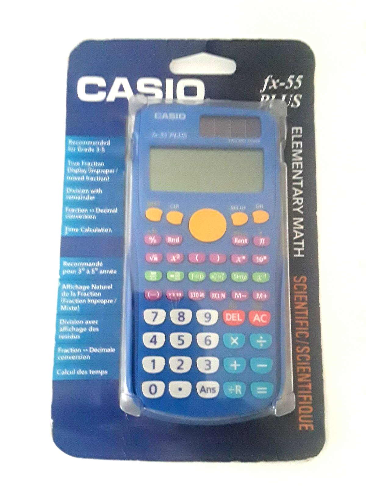 Casio FX-55 Plus Fraction Scientific 10 Digit Calculator 79767900854 | eBay
