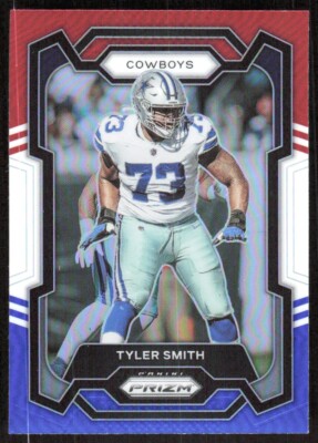 2023 717E Panini Prizm RED WHITE BLUE PRIZM Tyler Smith Dallas Cowboys #83