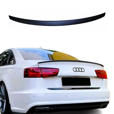 Spoiler Arrière Compatible Avec Audi A6 C7, En ABS Noir MATT Avec ABE - Photo 1/4