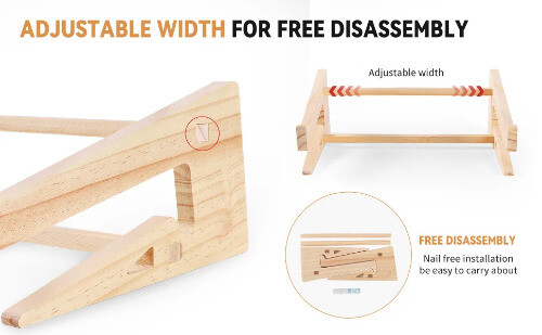 Laptopständer Computerständer für Schreibtisch vertikal Laptophalter Holz Laptop  - Bild 10 von 13