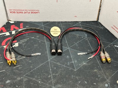 Male 262° DIN - RCA (Phono) Adapter For Vintage Old School Kenwood Equalizers