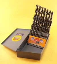 Drill Hog® 29 Pc Molybdenum M7 Drill Bit Set Index Moly 100% Lifetime Warranty 