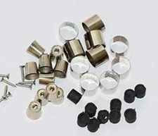 Brass Tips and Ferrules Collars Ring Shaft Walking Stick Spare Part Lot of 10