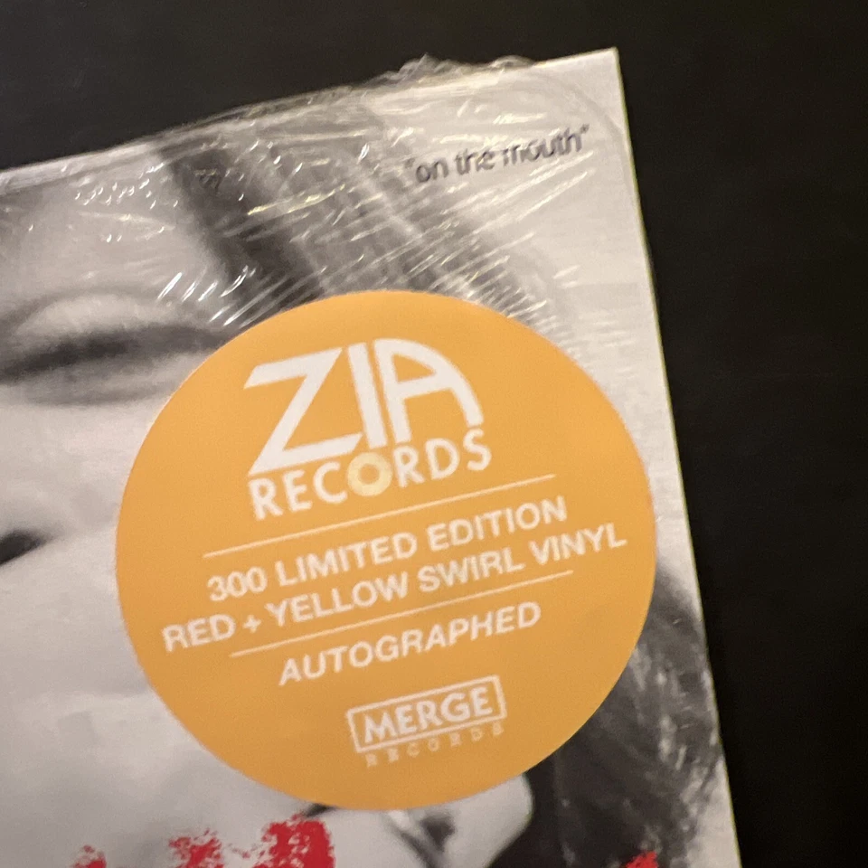 Superchunk On the Mouth Hi Melt Red Yellow Swirl Vinyl Record *SIGNED* LE x/300 - Image 4 of 4